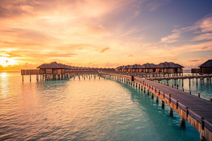 Water Villas Sunset